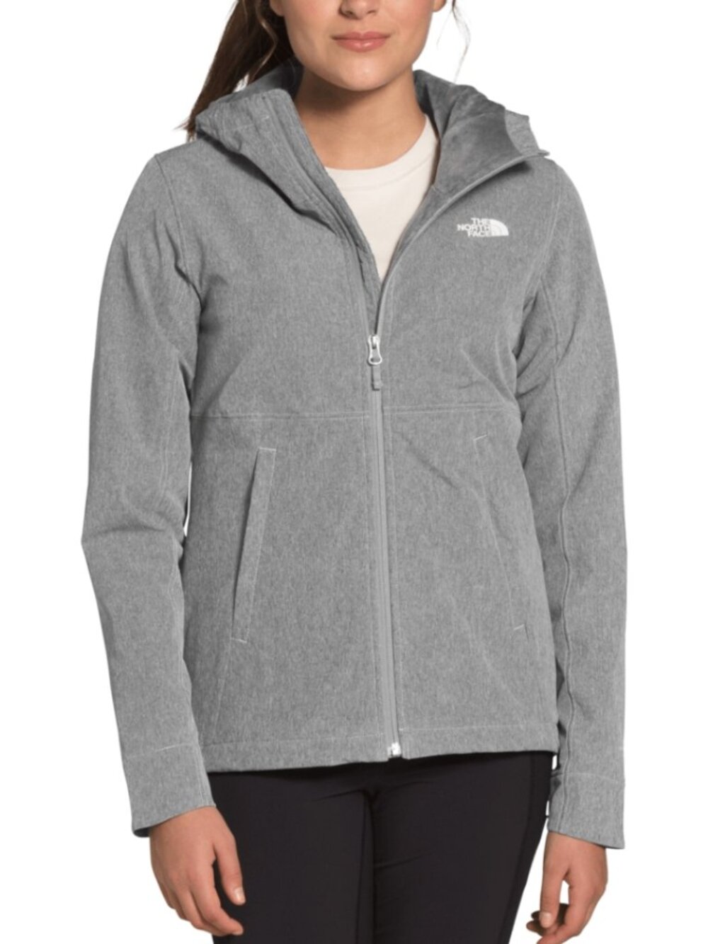 The North Face Women's Medium Gray Heather Shelbe Raschel Hoodie Jacket